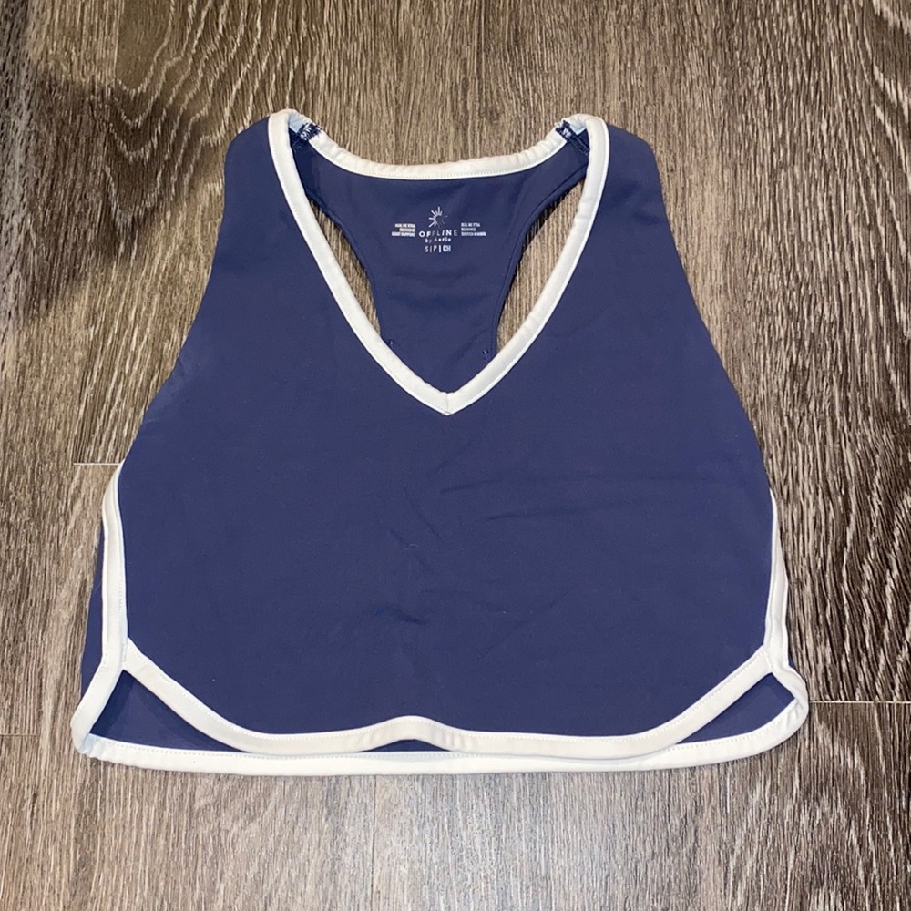 Cropped workout tank